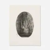 Jasper Johns, Savarin 4 (Oval), 1978, lithograph on Richard de Bas
