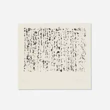Brice Marden, Obama Letter (from the Artists for Obama portfolio), 2012, photogravure and etching