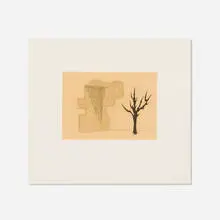 Untitled (from Rules of Raugh portfolio) by Andrea Zittel, 2005, etching and chine collé, sold Sep 2025