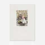 Salvador Dalí, Es un cuadro colosal (from the Les Caprices de Goya portfolio), 1977, drypoint etching and aquatint in colors on BFK Rives with stencil