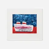 Katherine Bradford, Steamboat USA, 2013, etching and carborundum in colors