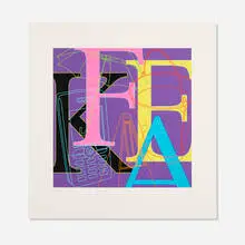 Michael Craig-Martin, Fake, 2010, screenprint in colors