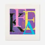 Michael Craig-Martin, Fake, 2010, screenprint in colors
