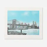 Nick Walker, The Morning After - Brooklyn (TMA), 2016, screenprint in colors on Somerset Velvet