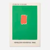Robert Motherwell, Spoleto Festival, 1968, screenprint in colors on American Etching