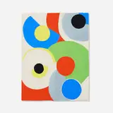 Sonia Delaunay, Plate from Poésie de mots, poésie de couleurs, 1961, pochoir in colors on Johannot