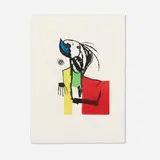 Joan Miró, Chanteur des rues IV, 1981, etching and aquatint in colors