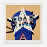 Robert Cottingham, Star (from the American Signs portfolio), 2009, screenprint in colors
