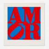 Robert Indiana, Amor, 1994, aquatint in colors on BFK Rives