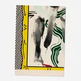 Roy Lichtenstein, Against Apartheid, 1982, screenprint in colors on Arches