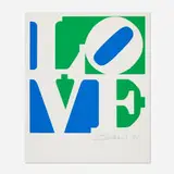 Robert Indiana, Love (from the Book of Love portfolio), 1996, screenprint in colors