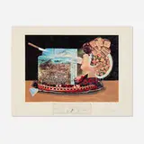Les pios nonoches (from the Les dîners de Gala portfolio) by Salvador Dalí, 1977, photolithograph in colors with etching on Rives, sold Sep 2025