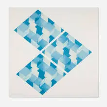 Mel Bochner, Untitled, lithograph in colors