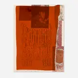 Robert Rauschenberg, More Distant Visible Part of the Sea (from Suite of Nine Prints), 1979, offset lithograph in colors and fabric on Arches Cover paper