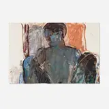 August Becker, Untitled, oil on paper