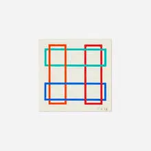 Untitled (Annual Edition) by Richard Anuszkiewicz, 1988, screenprint in colors on Masonite, sold Aug 2025