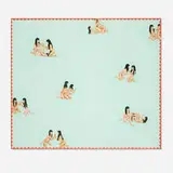 Su-en Wong, Tropical Pool, 2002, acrylic and colored pencil on painted paper