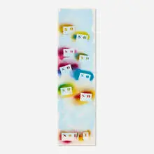 Dave Muller, Untitled (from the Sorry series), 2015, watercolor and spray paint on paper