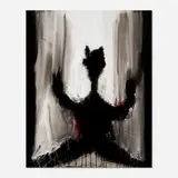 Richard Hambleton, Jumping Shadow, 2000, Liquitex on canvas