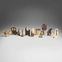 Josh Smith, Untitled, 2012, glazed ceramic in eleven parts