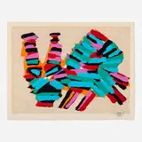 Karel Appel, Frightened Cat (from the Cats portfolio), 1978, lithograph in colors on Japon