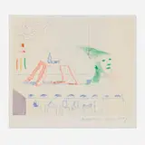 David Hockney, A Moving Still Life promotional card, 1976-77, digital print