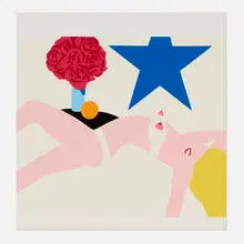 Tom Wesselmann, Great American Nude (from the Banner, Multiples Calendar 1968), 1968, screenprint in colors