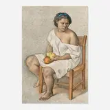 Francisco Zúñiga, Muchacha con limones, 1982, lithograph in colors on Arches