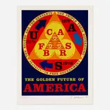 Robert Indiana, The Golden Future of America (from the An American Portrait 1776-1976 portfolio), 1976, screenprint in colors on Arches