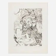 Manet/Romance by Red Grooms, 1976, etching on BFK Rives, sold Mar 2026
