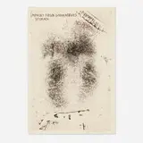 Jim Dine, Imprint from Dorian Gray's Stomach (from The Picture of Dorian Gray portfolio), 1968, etching on Vélin d'Arches