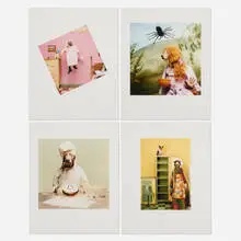 William Wegman, Four works from the Nursery Rhymes series, 2001, digital inkjet print on Somerset Velvet