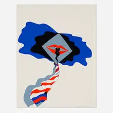 Allen Jones, Self (from the New York International portfolio), 1965, screenprint in colors