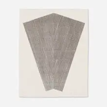 Tess Jaray, The smell of my writing paper puts me in mind of the woodshavings in my grandfather's coffin, 2001, screenprint