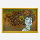 Chuck Sperry, Pneuma, 2024, screenprint in colors on metallic gold paper