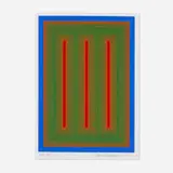 Richard Anuszkiewicz, Untitled (Temple Series), 2000, screenprint in colors