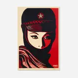 Shepard Fairey, Mujer Fatale, 2018, offset lithograph in colors