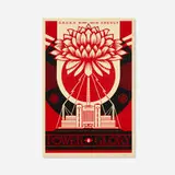 Shepard Fairey, Green Power, 2018, offset lithograph in colors