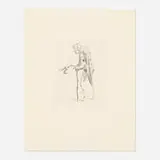 John Currin, The Beggars Alms (for Parkett no. 65), 2002, etching with aquatint, sugarlift, spit bite, and drypoint on Somerset papersoft white textured