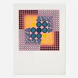Victor Vasarely, Jenge, 1980, screenprint in colors