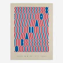 Lance Wyman, OBAMA'08 (from the Artists for Obama series), 2008, offset lithograph in colors