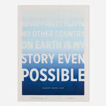 Jonathan Hoefler, Possible (for the Artists for Obama series), 2008, offset lithograph in colors