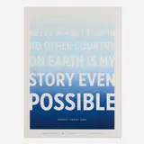 Jonathan Hoefler, Possible (for the Artists for Obama series), 2008, offset lithograph in colors