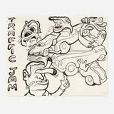 Peter Saul, Traffic Jam, 2022, lithograph on Somerset