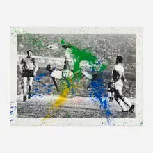 Thierry Guetta, The King Pelé, 2016, screenprint in colors