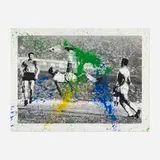 Thierry Guetta, The King Pelé, 2016, screenprint in colors