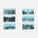 Ai Weiwei, Ai Weiwei MASK (six works from the Study of Perspective series), 2020, screenprint on polypropylene fabric