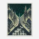 Robert Hoppe, Champagne for Madame, lithograph in colors