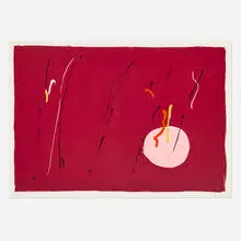 Kikuo Saito, Silver Rain, 1981, screenprint in colors