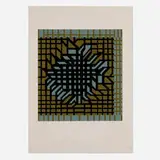 Victor Vasarely, Untitled, screenprint in colors